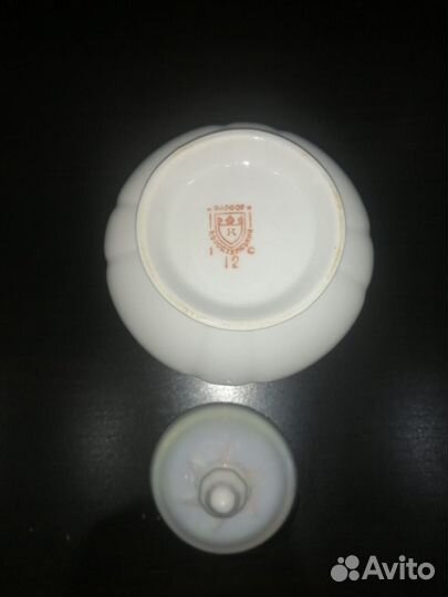 Винтажные чайные пары и сахарница Коростень