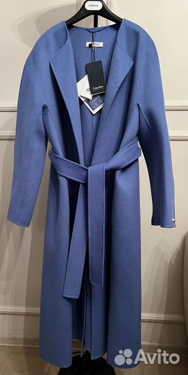 Max Mara новое шерстяное пальто с поясом