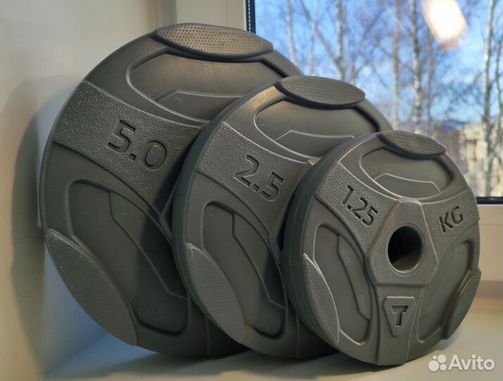 Блины Torneo пвх: 5 Кг; 2,5 Кг; 1,25 Кг