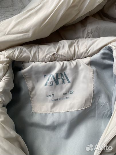 Пуховик детский Zara 122 размер