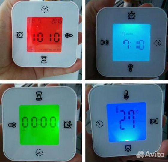 Часы термометр будильник таймер klockis белый IKEA