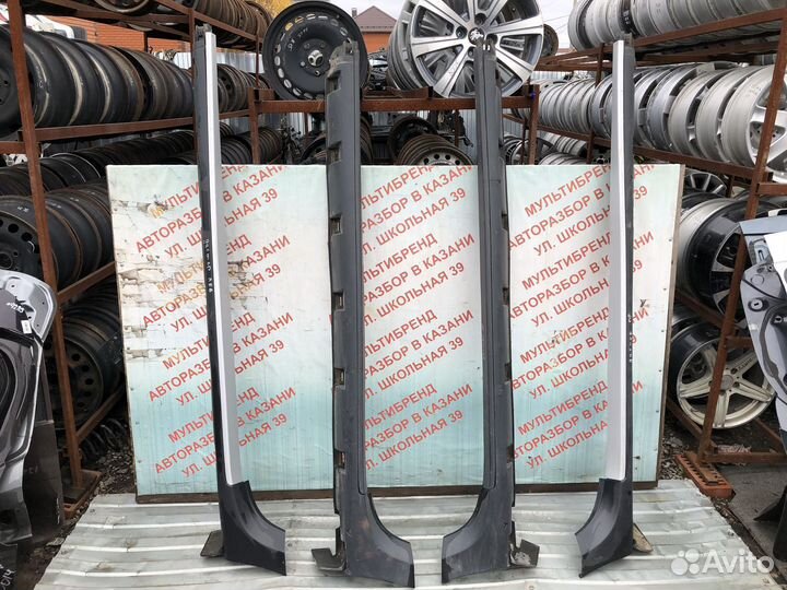 Накладки на пороги (наружные) Дастер 1