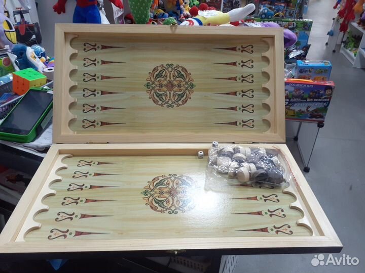 Нарды дерево 50 на 50