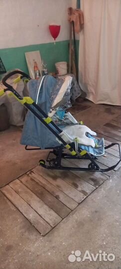 Детские санки утеплённые