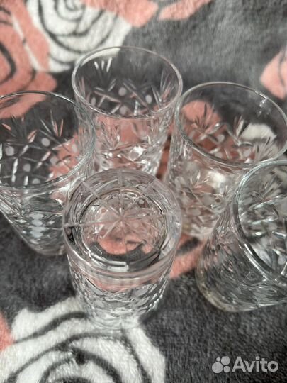 Стопки хрусталь, 5 штук
