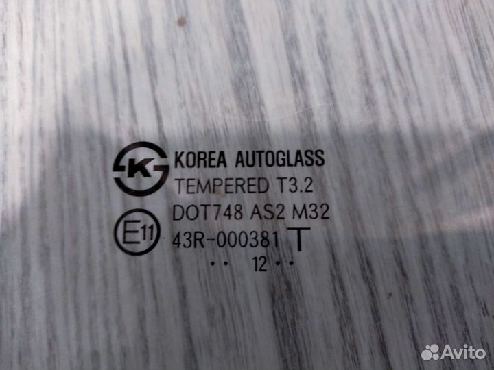 Боковое стекло kia rio 3