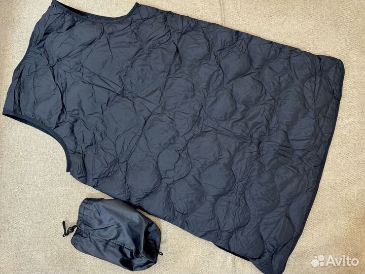 Жилет длинный пух uniqlo ультралегкий