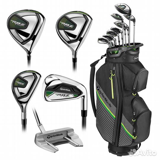 Гольф клюшки TaylorMade Stealth 2, RBZ, Cobra