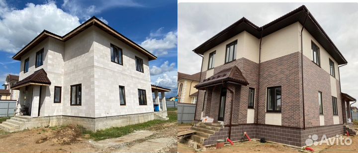 Амк панели / Фасадная система / Гибкий клинкер на