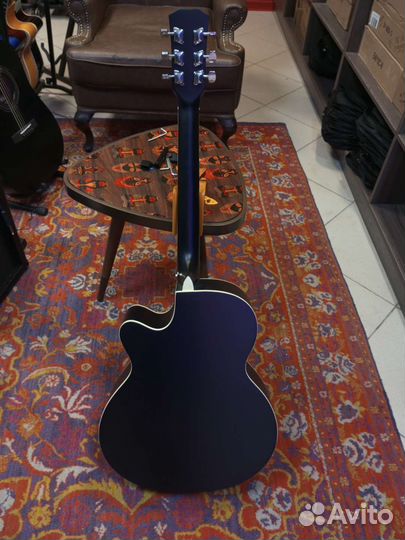 Акустическая гитара черная матовая