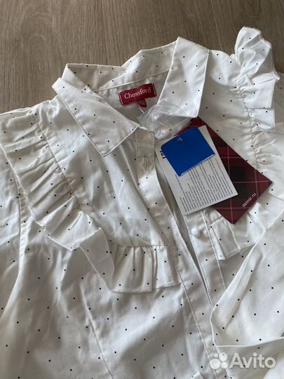 Рубашка для девочки школьная 152