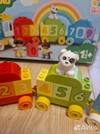 Lego duplo поезд с цифрами