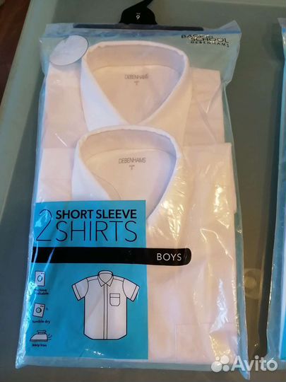 Рубашка белая школьная Marks&Spencer