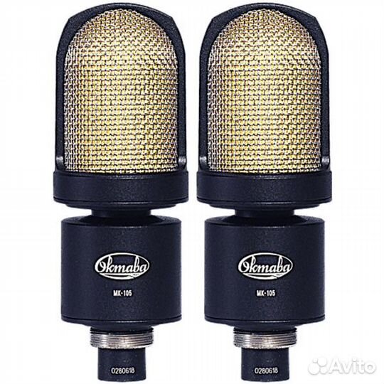 Стереопара микрофонов Октава мк-105 (черный, в дер