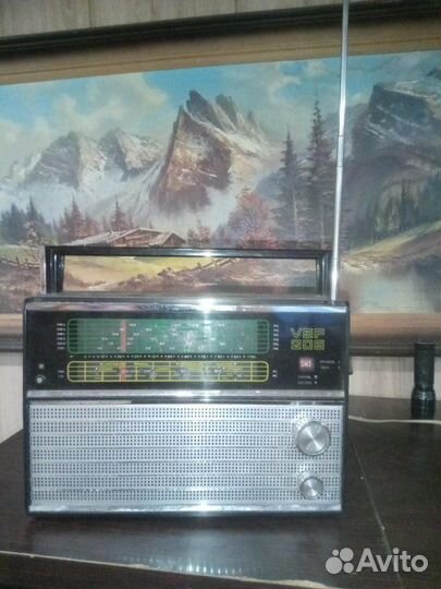 Радиоприёмник вэф 206 VEF206 с блоком питания 1973