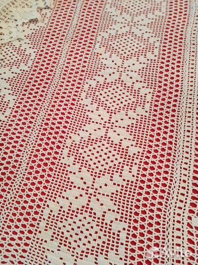 Скатерть винтажная кружевная