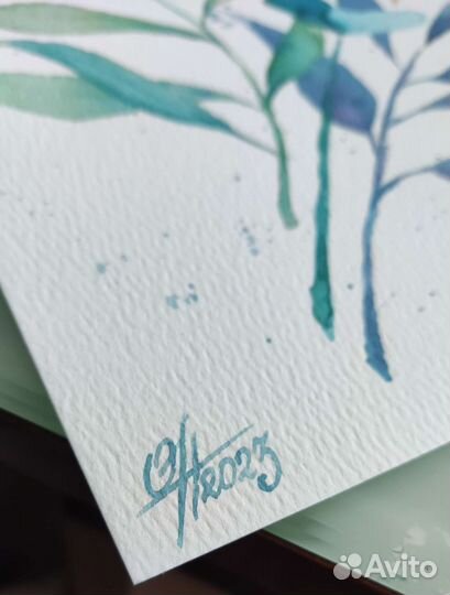 Акварель ботаника