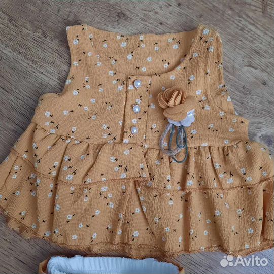 Костюм блузка шорты для девочки 86 и 92