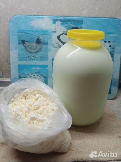 Молоко коровье домашнее
