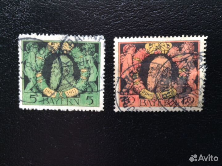 Почтовые марки Германия Бавария 1911