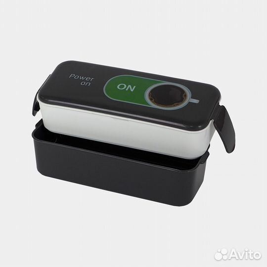 Контейнер для обеда 0,5+0,5л Кофе (М-пл)