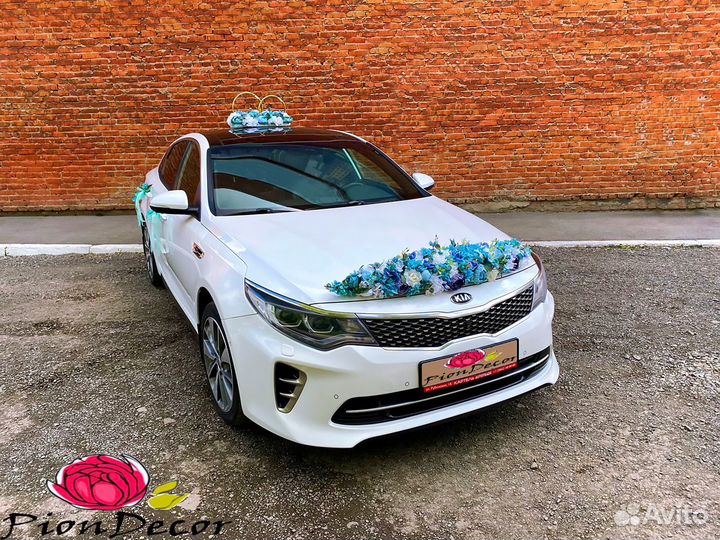 Свадебное украшение на машину №14