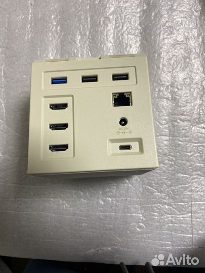 Концентратор USB-C RayCue 128K, 4K60Hz hdmi*3