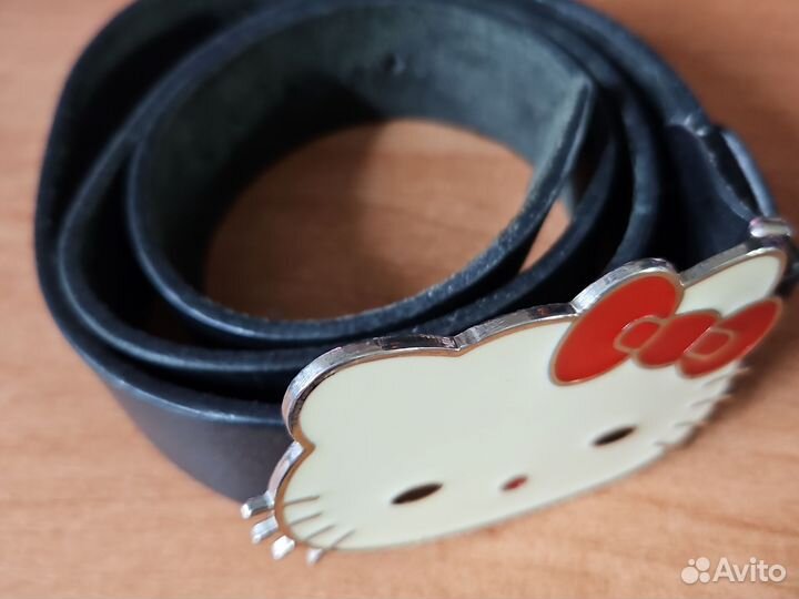 Ремень кожаный Hello Kitty