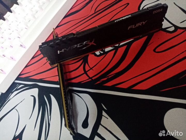 Оперативная память HyperX fury Beast Black 2x4gb