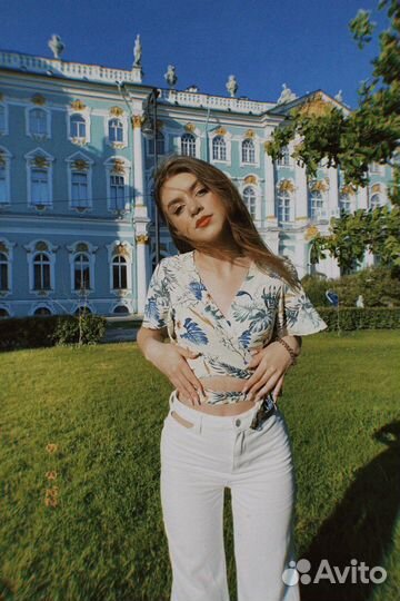 Джинсы белые женские