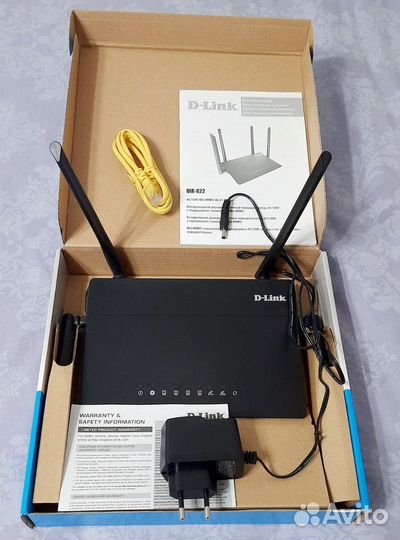Wi-Fi роутер D-link DIR-822/R1, черный
