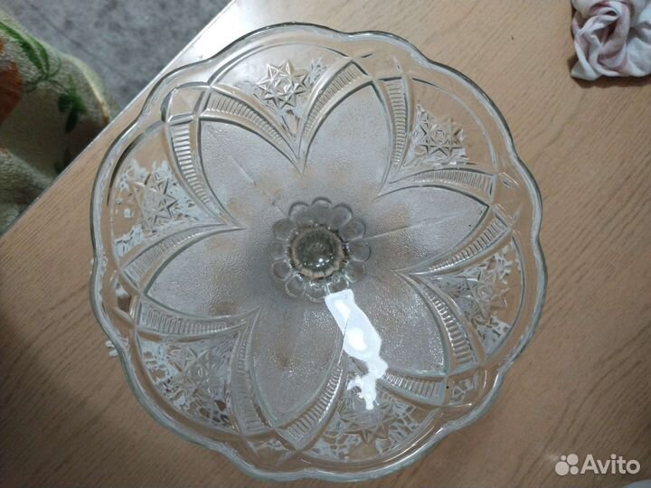 Ваза для фруктов на ножке СССР