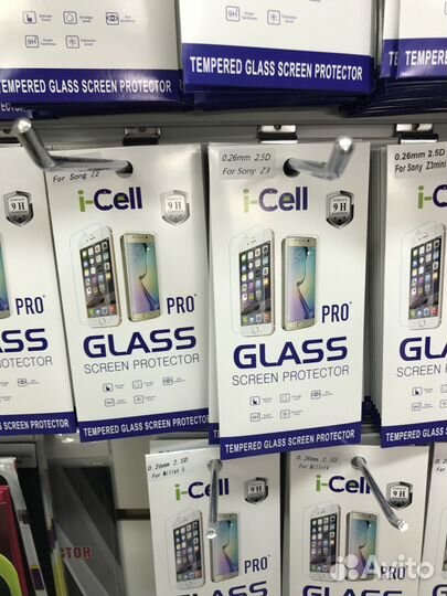Защитные стёкла на sony