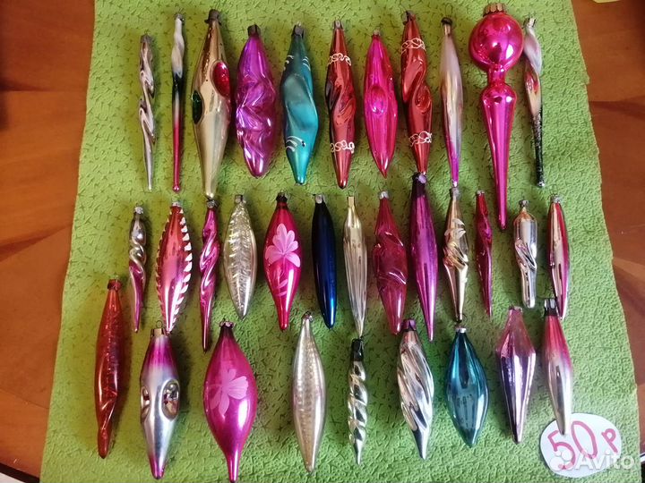 Елочные игрушки. Сосульки