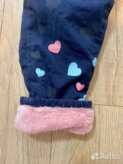 Теплые штаны для девочки 92
