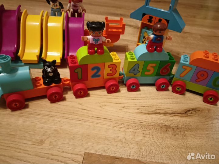Лего дупло+свинка пеппа на паровозике