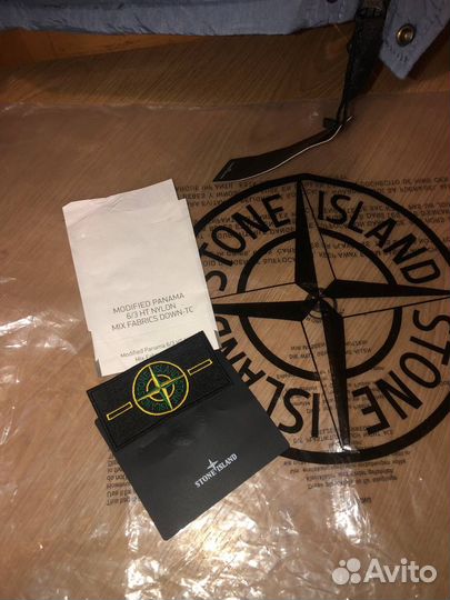 Новая голубо-серая парка stone island, размер L