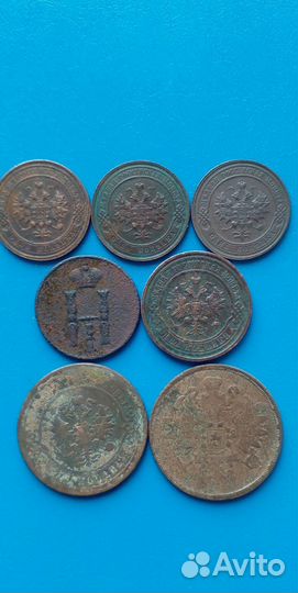 Монеты царские, ри, медь, оригиналы