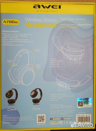Awei A780BL Беспроводные Bluetooth наушники