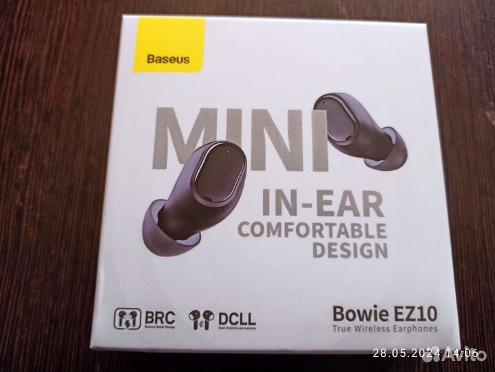 Беспроводные Bluetooth наушники Baseus Bowie EZ10