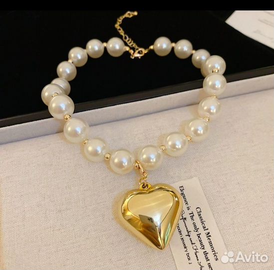 Колье с сердцем