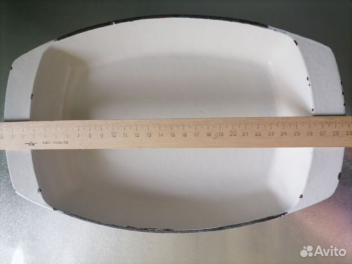 Блюдо чугунное эмалированное СССР