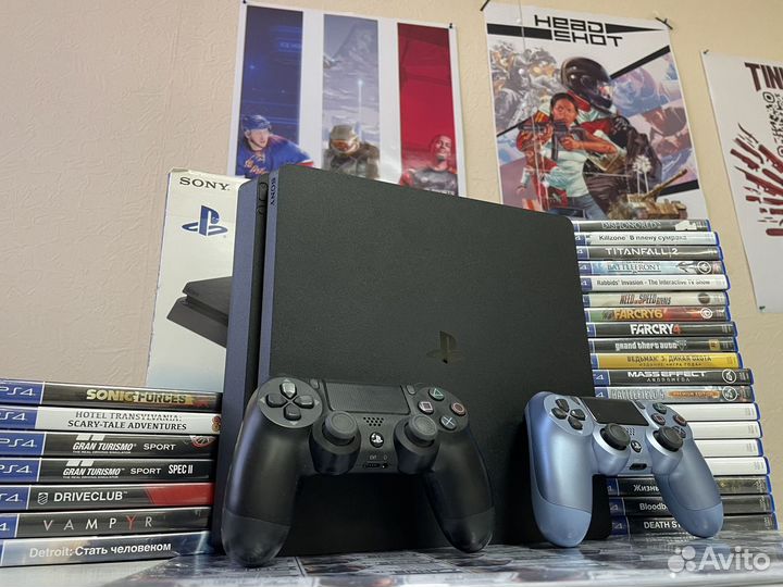 Sony Playstation 4 с играми и гарантией