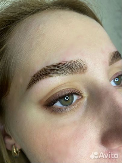Окрашивание + ламинирование бровей