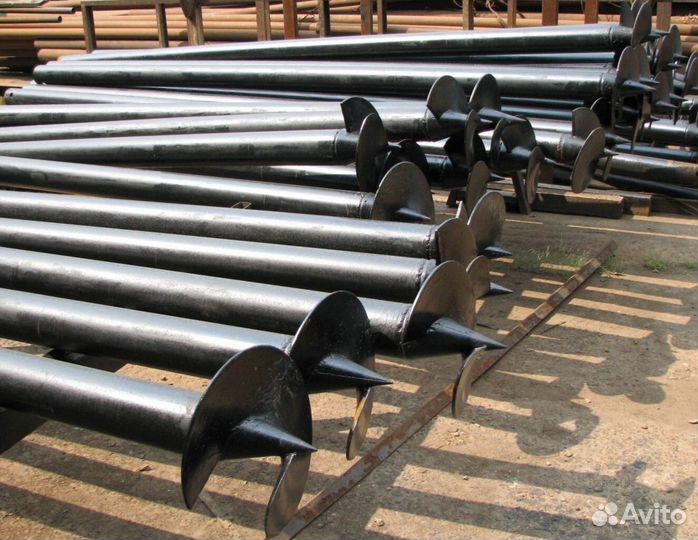 Сваи винтовые, закрутка сваи