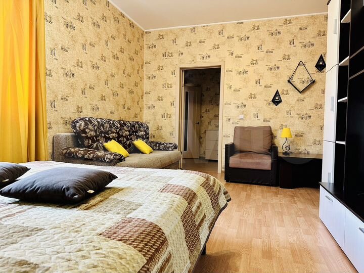 2-к. квартира, 45 м², 3 кровати