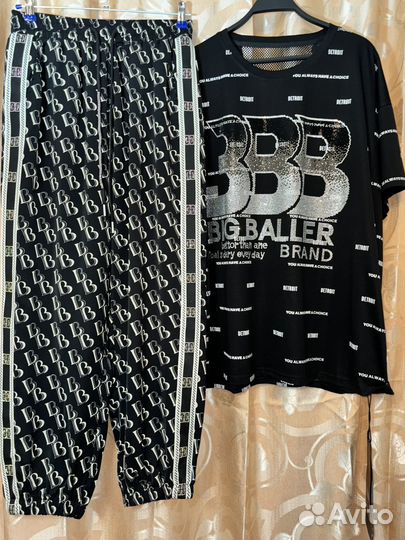 Новые легкие брюки со стразами 50-52р