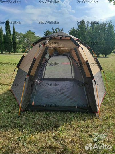Палатка 4-х местная быстросборная 2 в 1