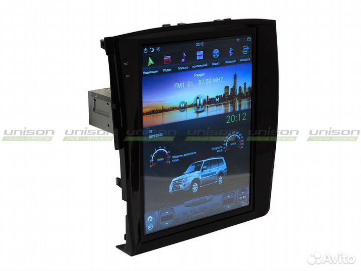 Магнитола Паджеро 4 тесла 2007-2015