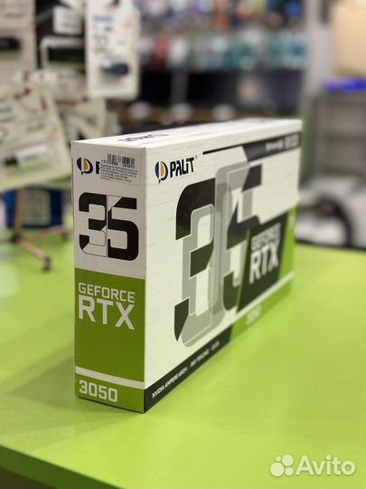 Видеокарта palit RTX 3050 stormx 8GB новая